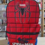 MOCHILA CORDURA SPIDER-MAN FONDO ROJO LINEAS NEGRAS